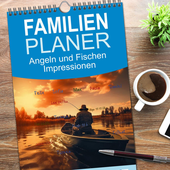 Angeln und Fischen Impressionen (CALVENDO Familienplaner 2026)