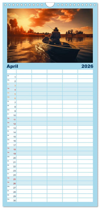 Angeln und Fischen Impressionen (CALVENDO Familienplaner 2026)