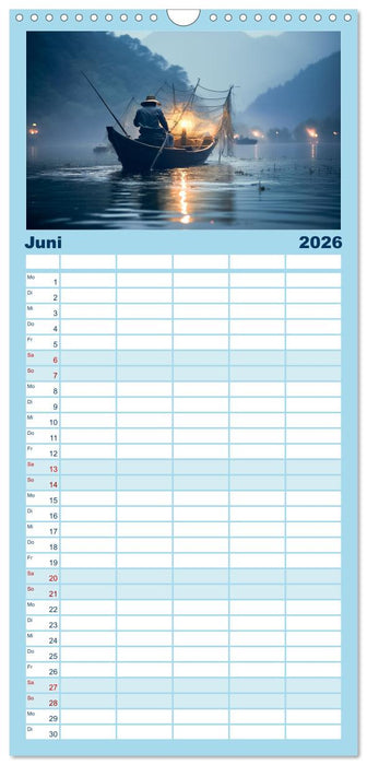 Angeln und Fischen Impressionen (CALVENDO Familienplaner 2026)