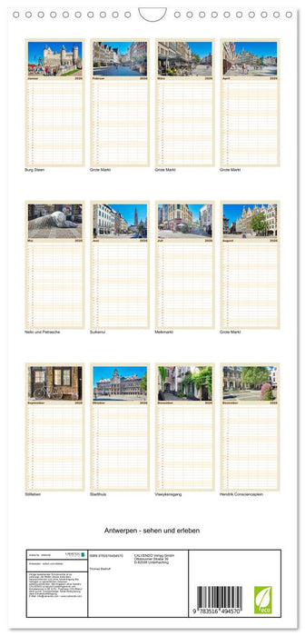 Antwerpen - sehen und erleben (CALVENDO Familienplaner 2026)