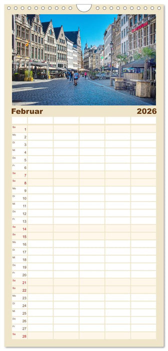 Antwerpen - sehen und erleben (CALVENDO Familienplaner 2026)