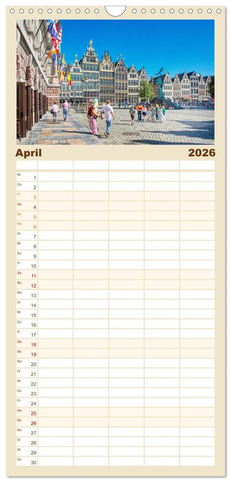 Antwerpen - sehen und erleben (CALVENDO Familienplaner 2026)