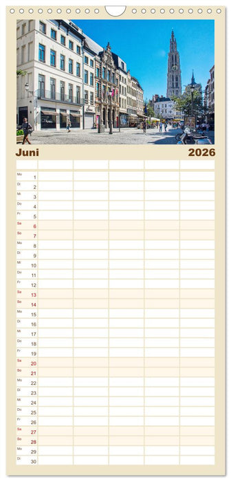 Antwerpen - sehen und erleben (CALVENDO Familienplaner 2026)