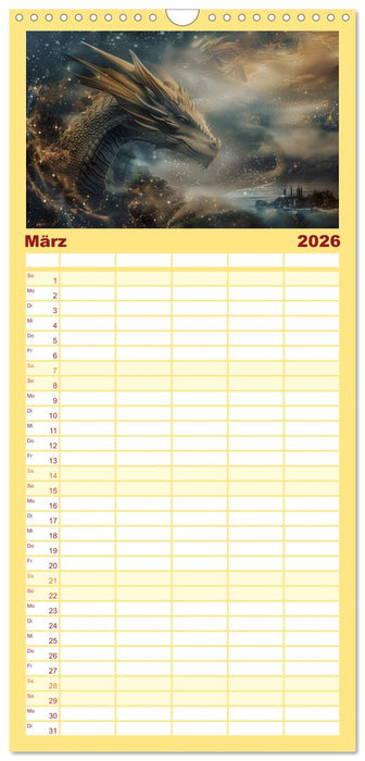 Drachenhüter (CALVENDO Familienplaner 2026)