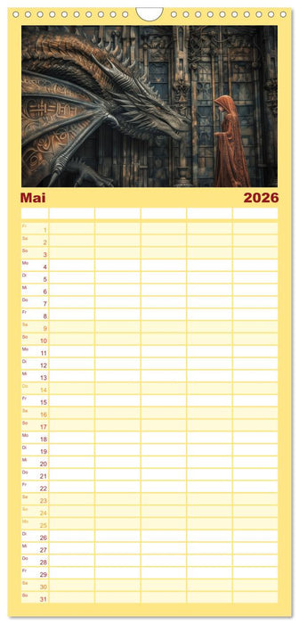 Drachenhüter (CALVENDO Familienplaner 2026)