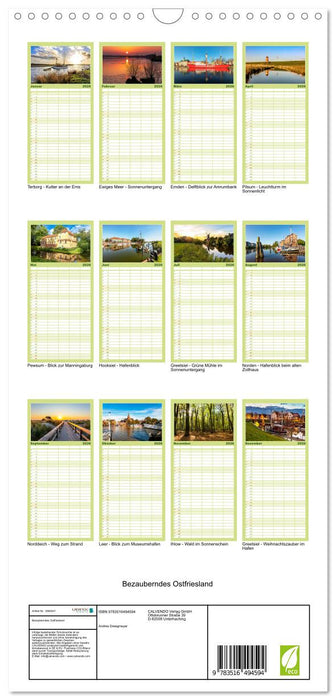 Bezauberndes Ostfriesland (CALVENDO Familienplaner 2026)