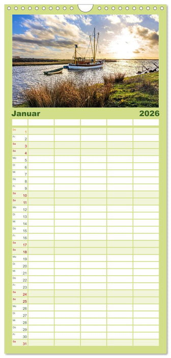 Bezauberndes Ostfriesland (CALVENDO Familienplaner 2026)