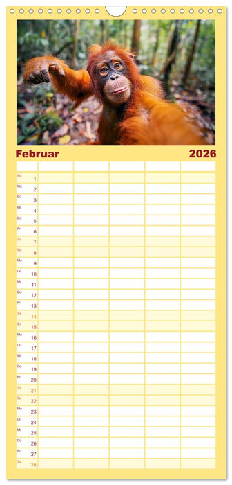 Tier Selfies (CALVENDO Familienplaner 2026)