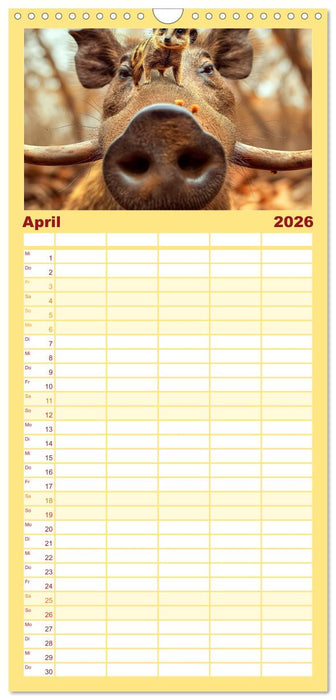 Tier Selfies (CALVENDO Familienplaner 2026)