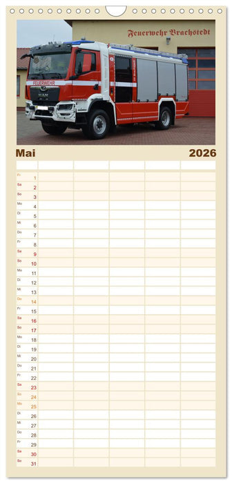 Einsatzfahrzeuge aus Ostdeutschland von 1961 bis heute (CALVENDO Familienplaner 2026)