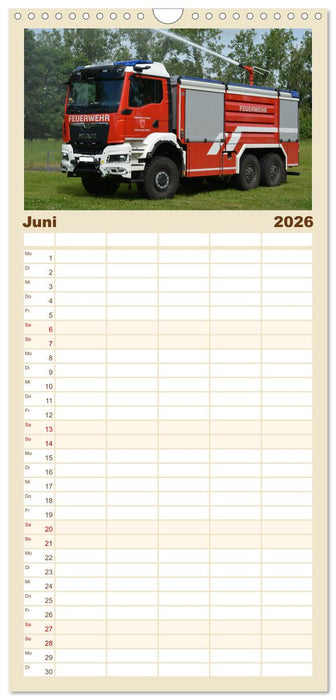 Einsatzfahrzeuge aus Ostdeutschland von 1961 bis heute (CALVENDO Familienplaner 2026)