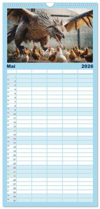 Drachen - Herrscher der Welt (CALVENDO Familienplaner 2026)