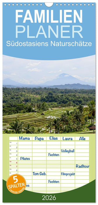 Südostasiens Naturschätze (CALVENDO Familienplaner 2026)