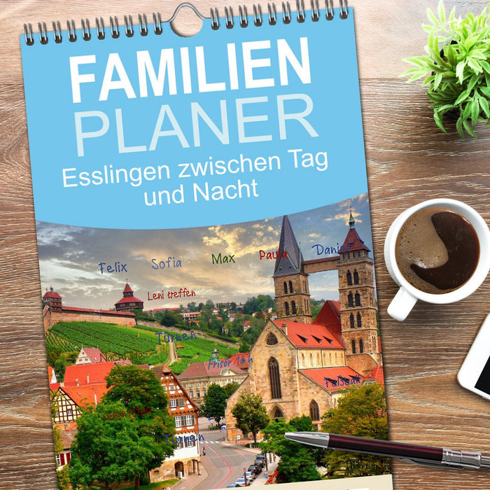Esslingen zwischen Tag und Nacht (CALVENDO Familienplaner 2026)