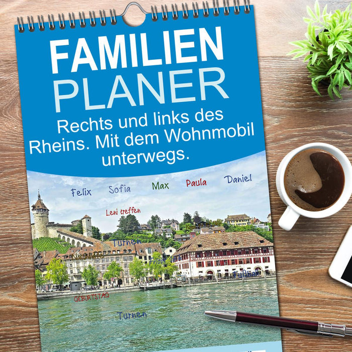 Rechts und links des Rheins. Mit dem Wohnmobil unterwegs. (CALVENDO Familienplaner 2026)