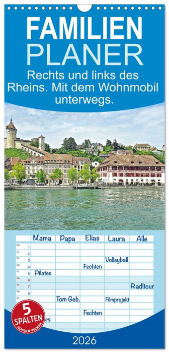 Rechts und links des Rheins. Mit dem Wohnmobil unterwegs. (CALVENDO Familienplaner 2026)