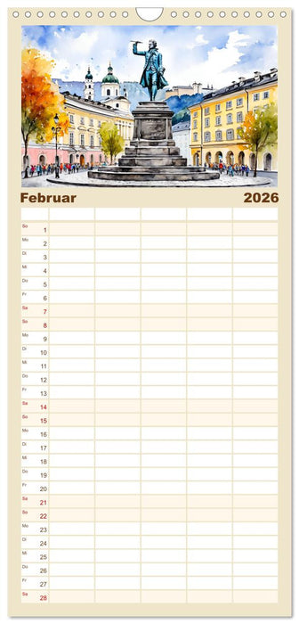 Österreich - Idylle in den Alpen (CALVENDO Familienplaner 2026)