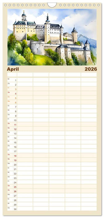 Österreich - Idylle in den Alpen (CALVENDO Familienplaner 2026)