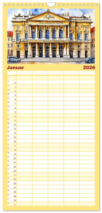 Urlaubsparadies Kroatien (CALVENDO Familienplaner 2026)