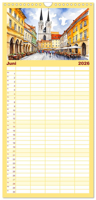 Urlaubsparadies Kroatien (CALVENDO Familienplaner 2026)