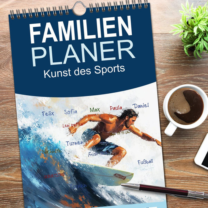 Kunst des Sports (CALVENDO Familienplaner 2026)