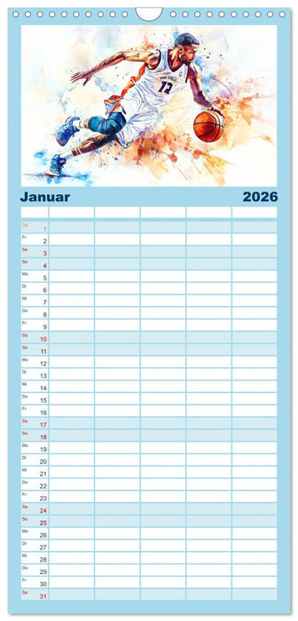 Kunst des Sports (CALVENDO Familienplaner 2026)