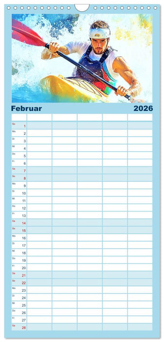 Kunst des Sports (CALVENDO Familienplaner 2026)