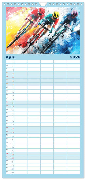 Kunst des Sports (CALVENDO Familienplaner 2026)