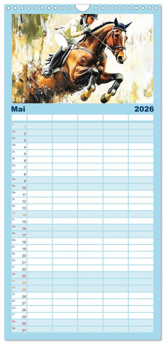 Kunst des Sports (CALVENDO Familienplaner 2026)