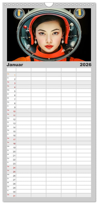 Astronauten Outfits (CALVENDO Familienplaner 2026)