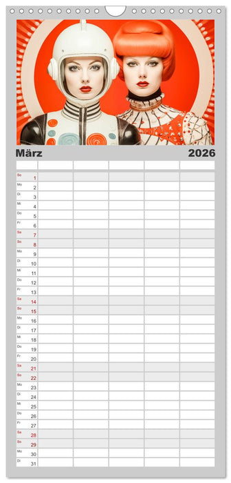 Astronauten Outfits (CALVENDO Familienplaner 2026)