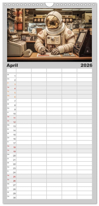 Astronauten Outfits (CALVENDO Familienplaner 2026)