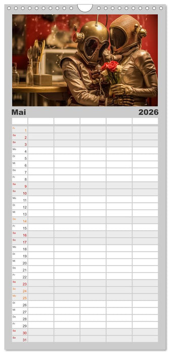 Astronauten Outfits (CALVENDO Familienplaner 2026)