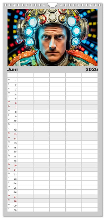 Astronauten Outfits (CALVENDO Familienplaner 2026)