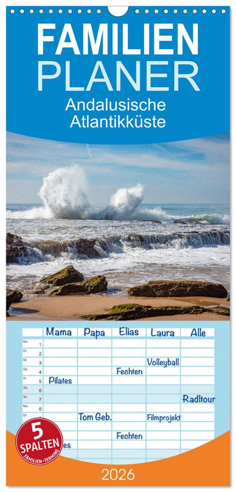 Andalusische Atlantikküste (CALVENDO Familienplaner 2026)