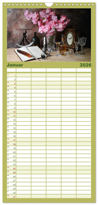 Stillleben Alte Meister (CALVENDO Familienplaner 2026)