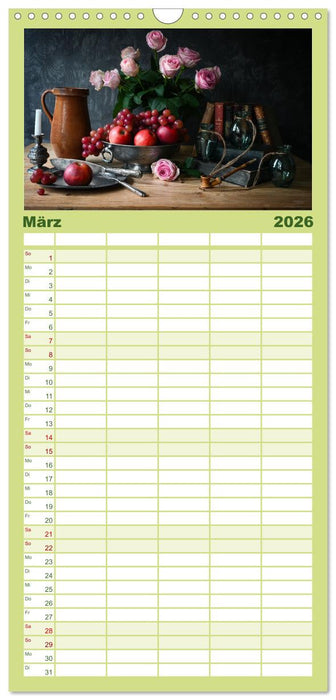 Stillleben Alte Meister (CALVENDO Familienplaner 2026)