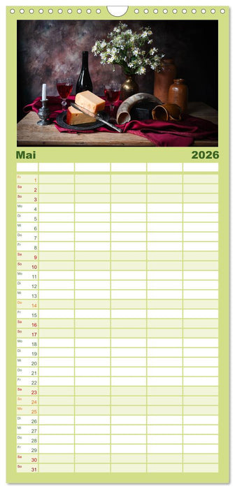 Stillleben Alte Meister (CALVENDO Familienplaner 2026)