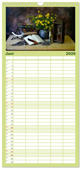 Stillleben Alte Meister (CALVENDO Familienplaner 2026)