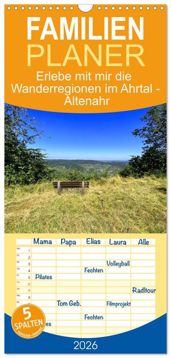 Erlebe mit mir die Wanderregionen im Ahrtal - Altenahr (CALVENDO Familienplaner 2026)