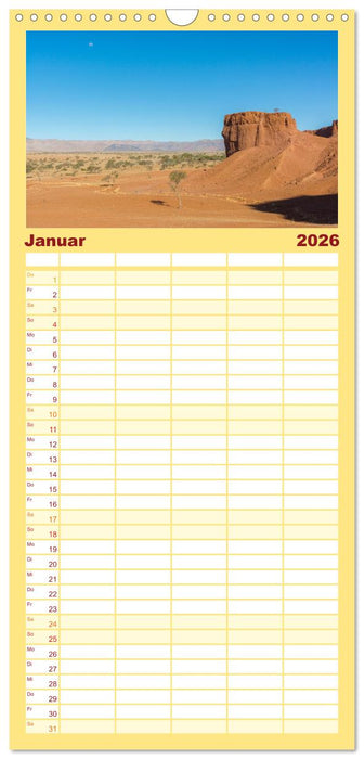 Namib Naukluft National Park - Unendliche Wüste (CALVENDO Familienplaner 2026)