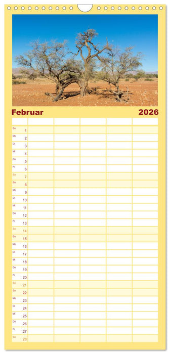 Namib Naukluft National Park - Unendliche Wüste (CALVENDO Familienplaner 2026)