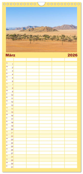 Namib Naukluft National Park - Unendliche Wüste (CALVENDO Familienplaner 2026)