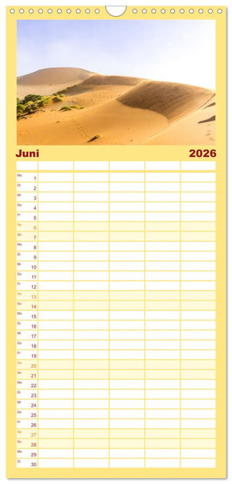 Namib Naukluft National Park - Unendliche Wüste (CALVENDO Familienplaner 2026)