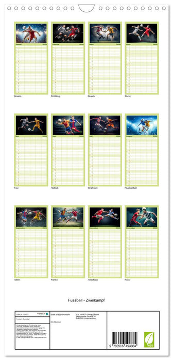 Fussball - Zweikampf (CALVENDO Familienplaner 2026)