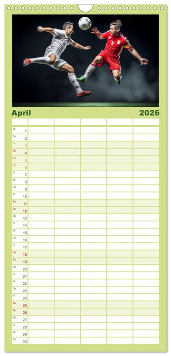 Fussball - Zweikampf (CALVENDO Familienplaner 2026)