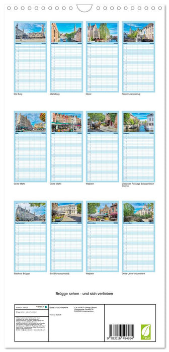 Brügge sehen - und sich verlieben (CALVENDO Familienplaner 2026)