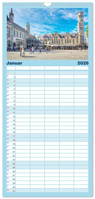 Brügge sehen - und sich verlieben (CALVENDO Familienplaner 2026)