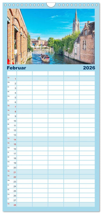 Brügge sehen - und sich verlieben (CALVENDO Familienplaner 2026)
