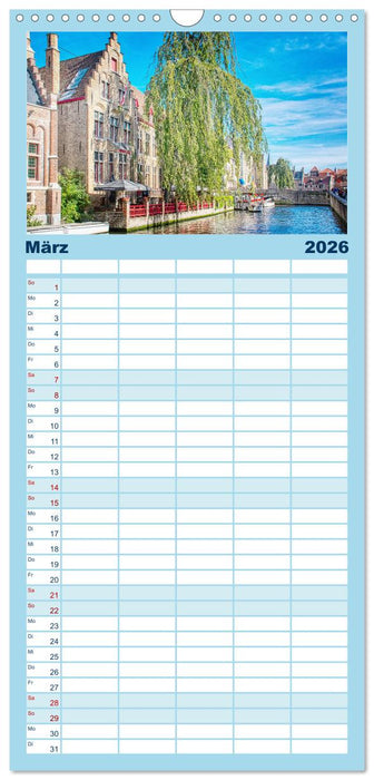 Brügge sehen - und sich verlieben (CALVENDO Familienplaner 2026)